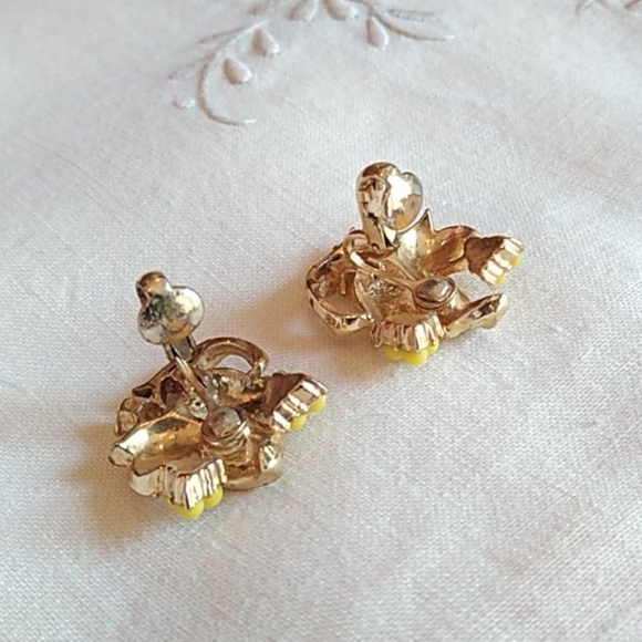 Vintage Yellow Leaf Set - Picture 3 of 6